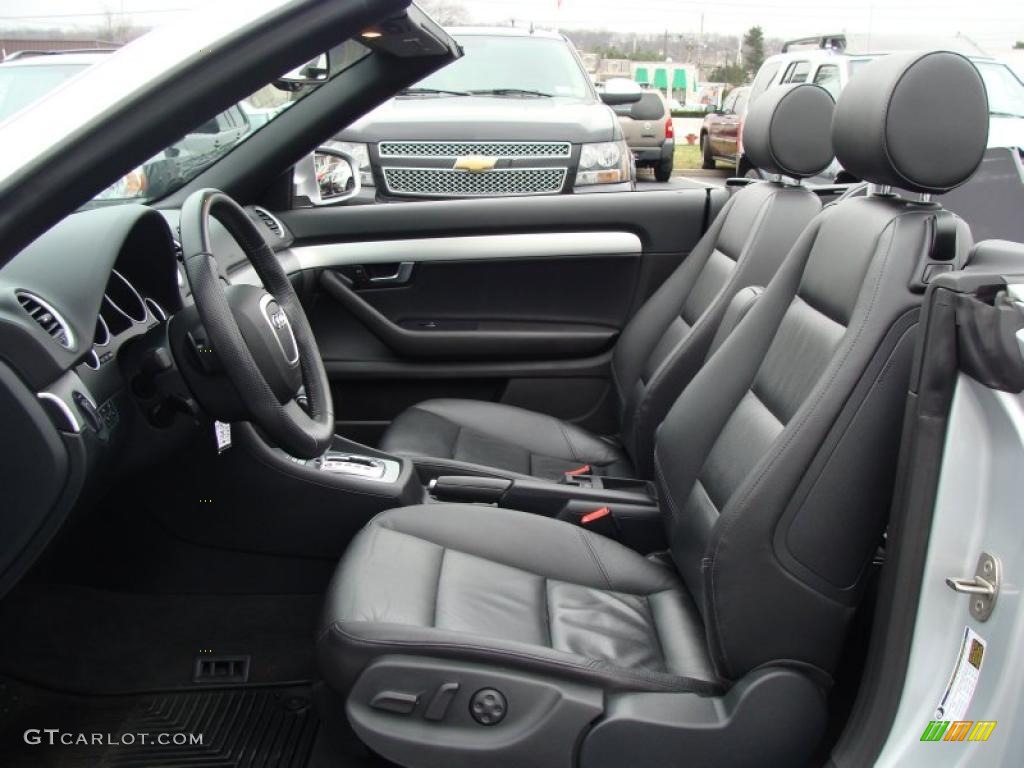 Ebony Interior 2007 Audi A4 2.0T quattro Cabriolet Photo #40814983