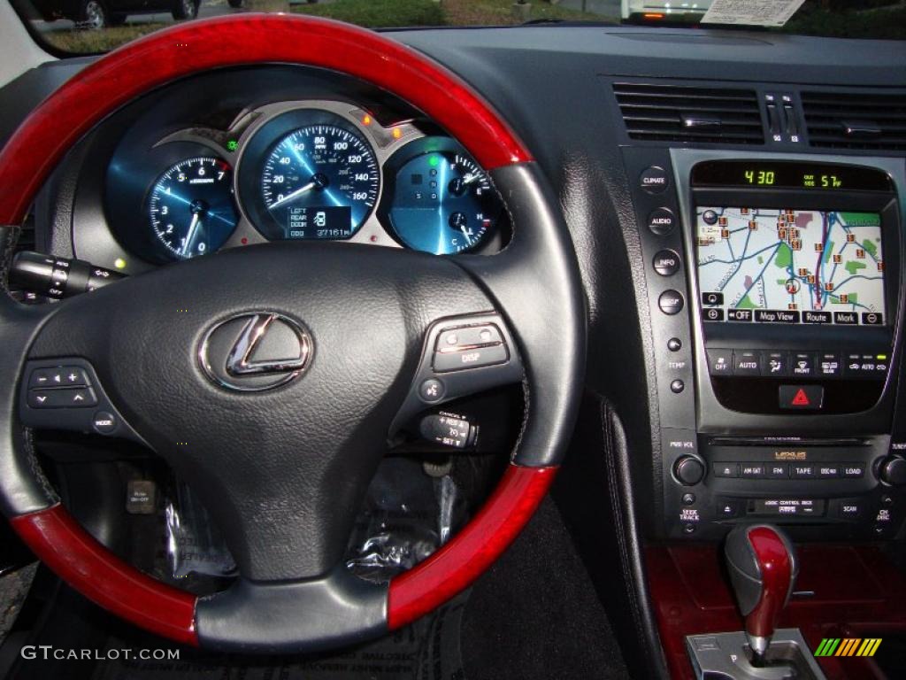 2008 Lexus GS 350 AWD Black Dashboard Photo #40815015