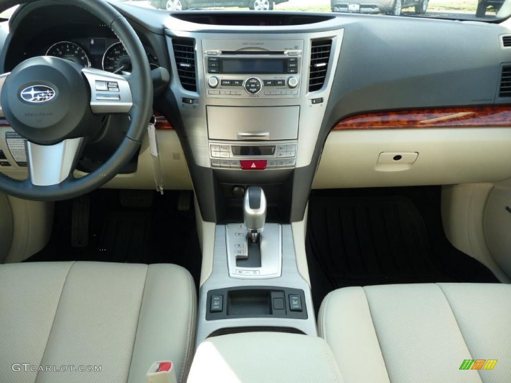 2010 Subaru Legacy 3.6R Limited Sedan Warm Ivory Dashboard Photo #40815539