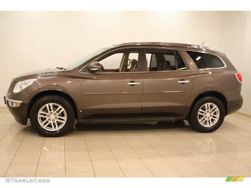 2008 Enclave CX - Cocoa Metallic / Cashmere/Cocoa photo #4