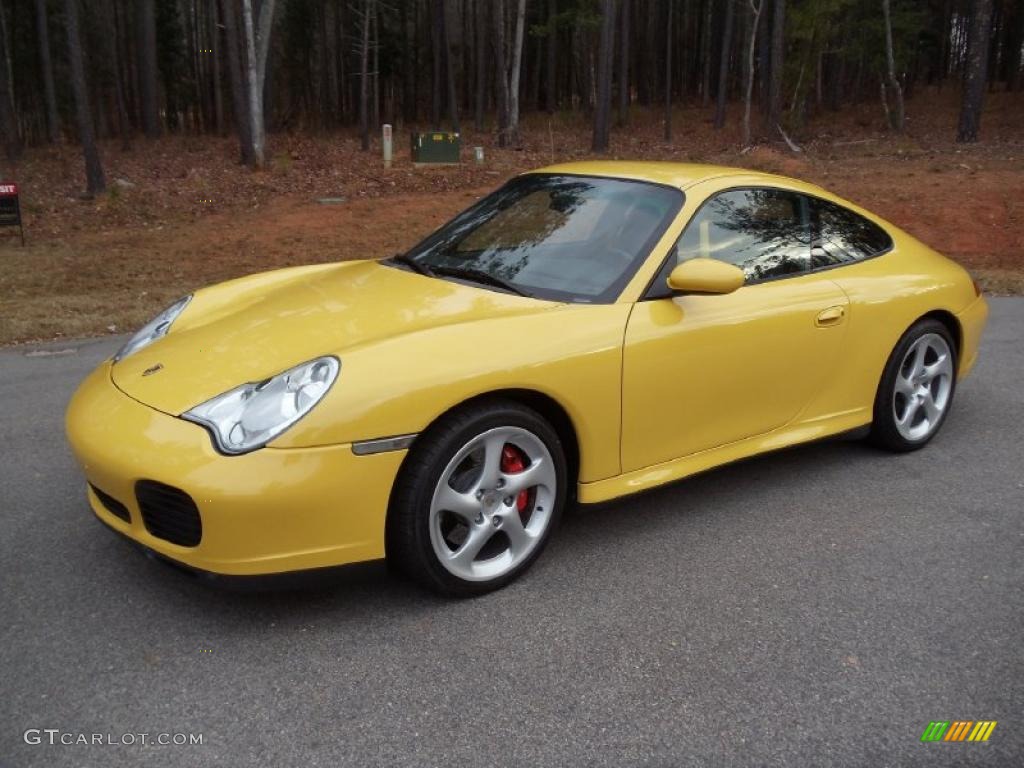 Speed Yellow 2004 Porsche 911 Carrera 4S Coupe Exterior Photo #40817487
