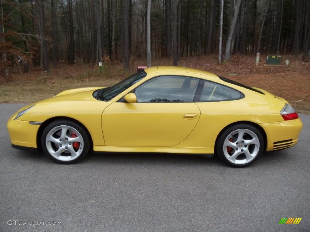 Speed Yellow 2004 Porsche 911 Carrera 4S Coupe Exterior Photo #40817499