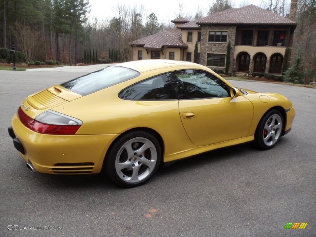 Speed Yellow 2004 Porsche 911 Carrera 4S Coupe Exterior Photo #40817547