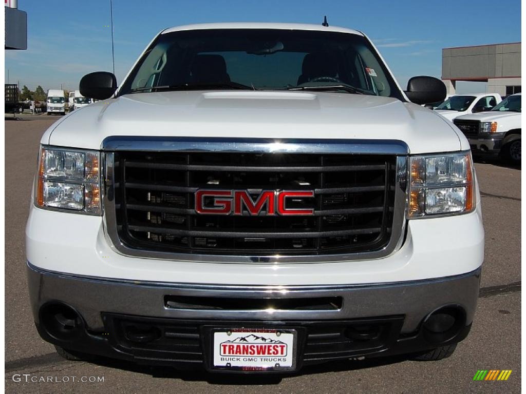2007 Sierra 2500HD Extended Cab 4x4 - Summit White / Dark Titanium photo #2