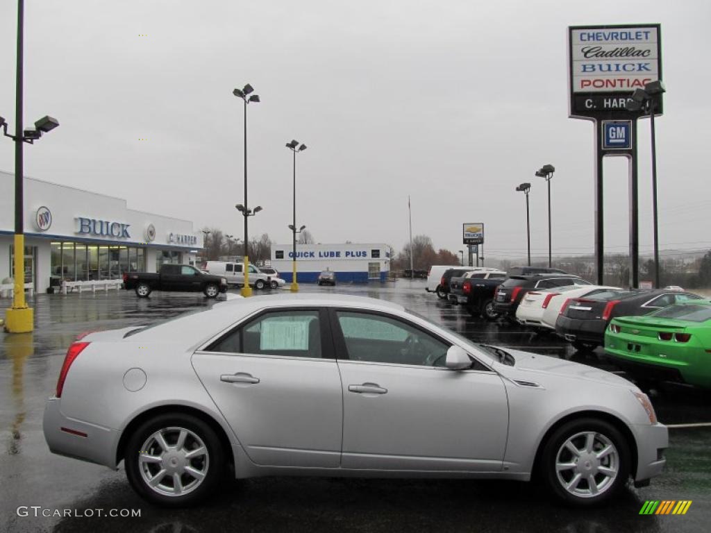 2009 CTS 4 AWD Sedan - Radiant Silver / Ebony photo #2