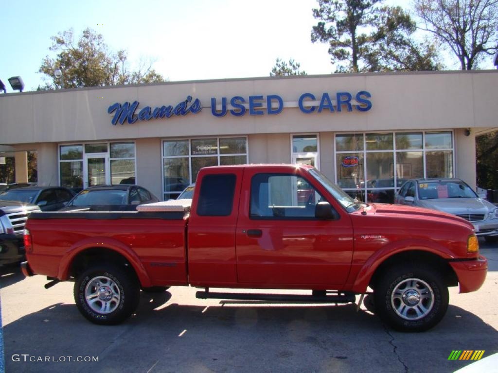 2002 Ranger Edge SuperCab - Bright Red / Dark Graphite photo #1