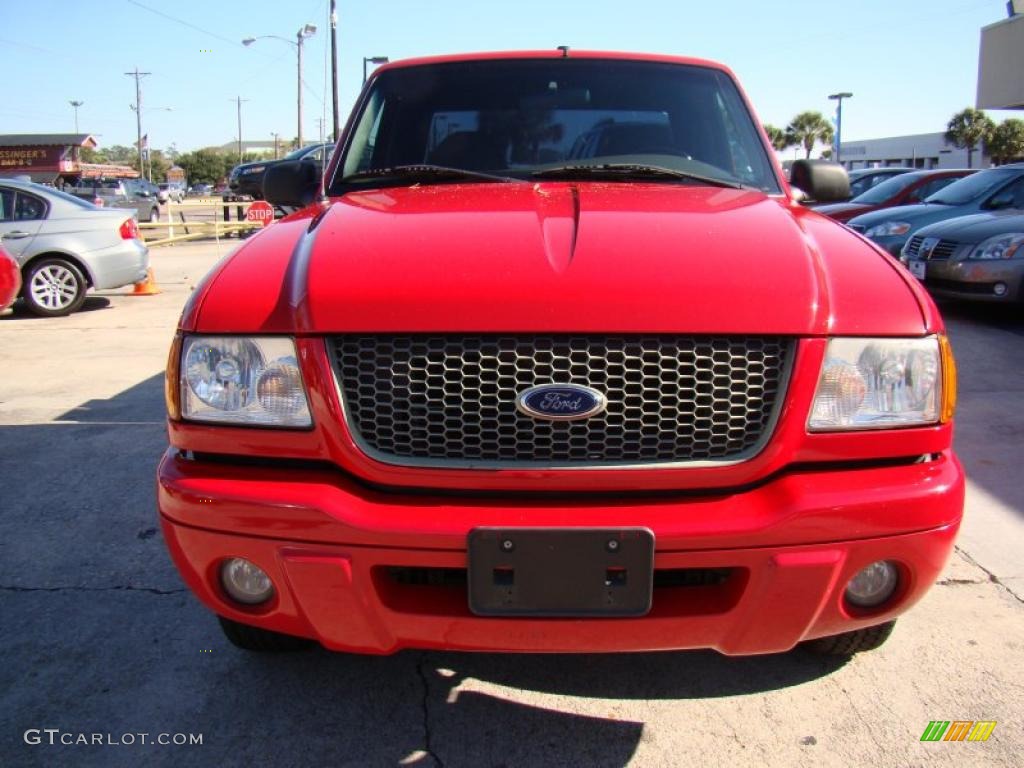 Bright Red 2002 Ford Ranger Edge SuperCab Exterior Photo #40821469