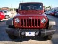 2010 Red Rock Crystal Pearl Jeep Wrangler Unlimited Sport  photo #3