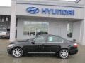 2009 Black Noir Pearl Hyundai Genesis 4.6 Sedan  photo #3