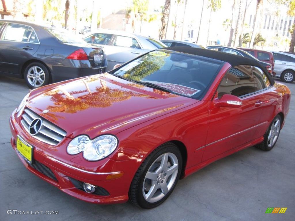 Mars Red 2008 Mercedes-Benz CLK 350 Cabriolet Exterior Photo #40824029