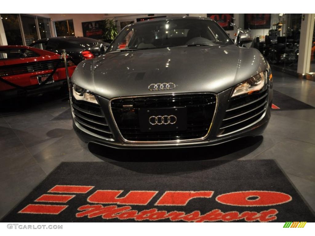 2009 R8 4.2 FSI quattro - Daytona Grey Pearl Effect / Fine Nappa Black Leather photo #9