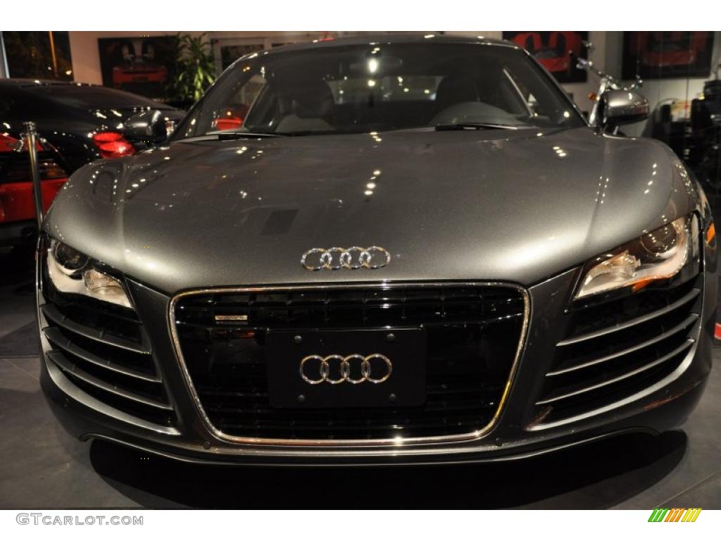 2009 R8 4.2 FSI quattro - Daytona Grey Pearl Effect / Fine Nappa Black Leather photo #11