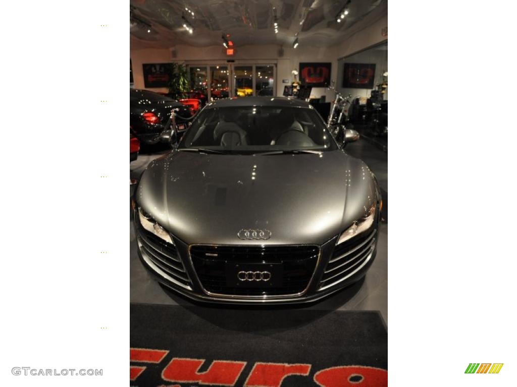 2009 R8 4.2 FSI quattro - Daytona Grey Pearl Effect / Fine Nappa Black Leather photo #12
