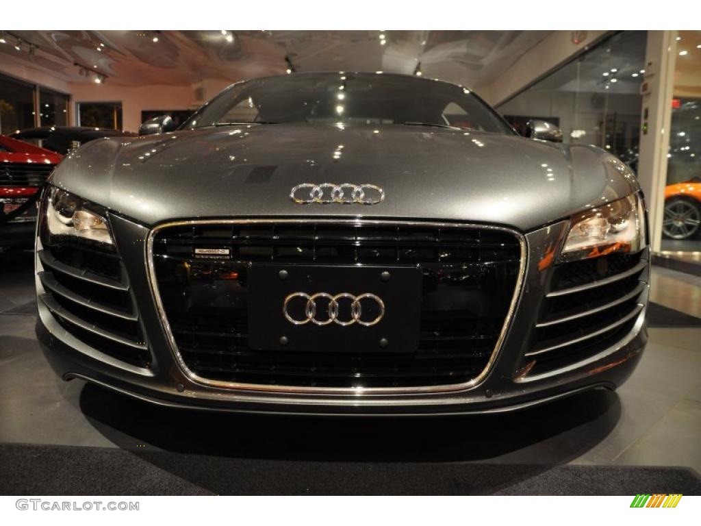 2009 R8 4.2 FSI quattro - Daytona Grey Pearl Effect / Fine Nappa Black Leather photo #13