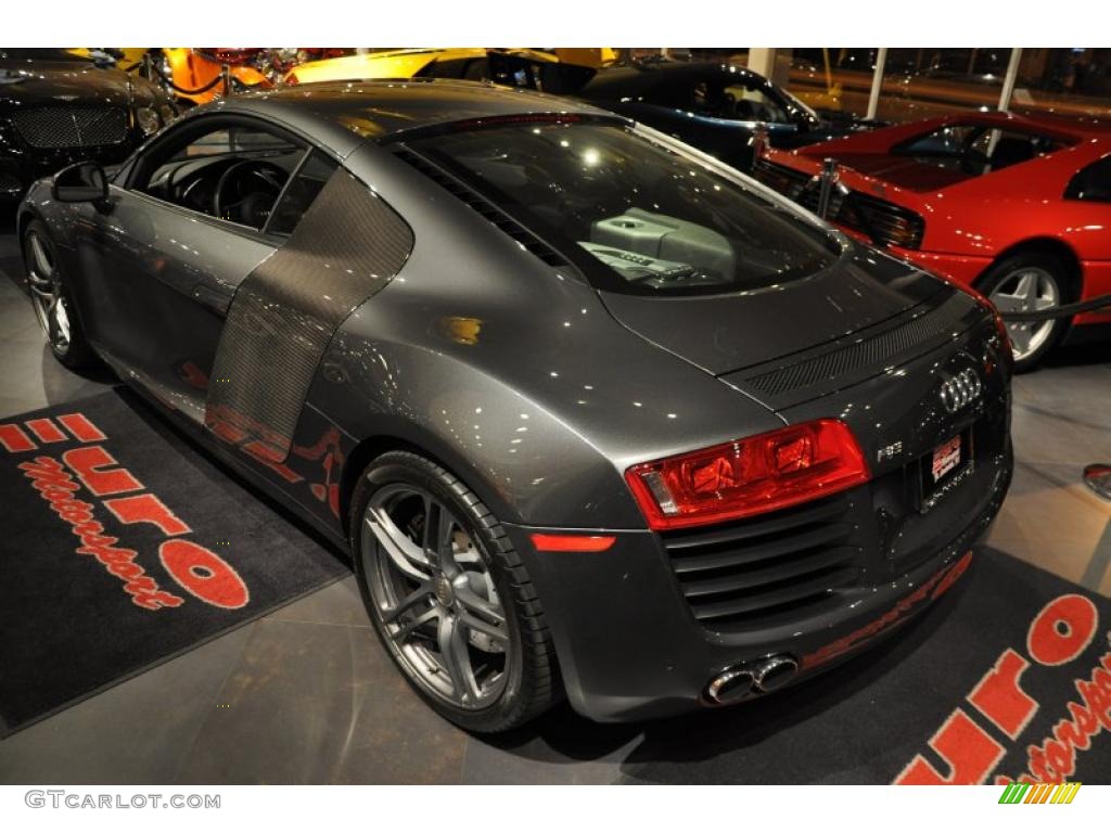 2009 R8 4.2 FSI quattro - Daytona Grey Pearl Effect / Fine Nappa Black Leather photo #14