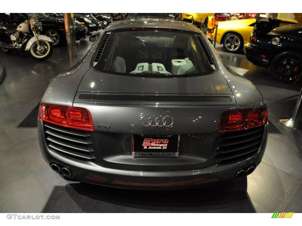 2009 R8 4.2 FSI quattro - Daytona Grey Pearl Effect / Fine Nappa Black Leather photo #17
