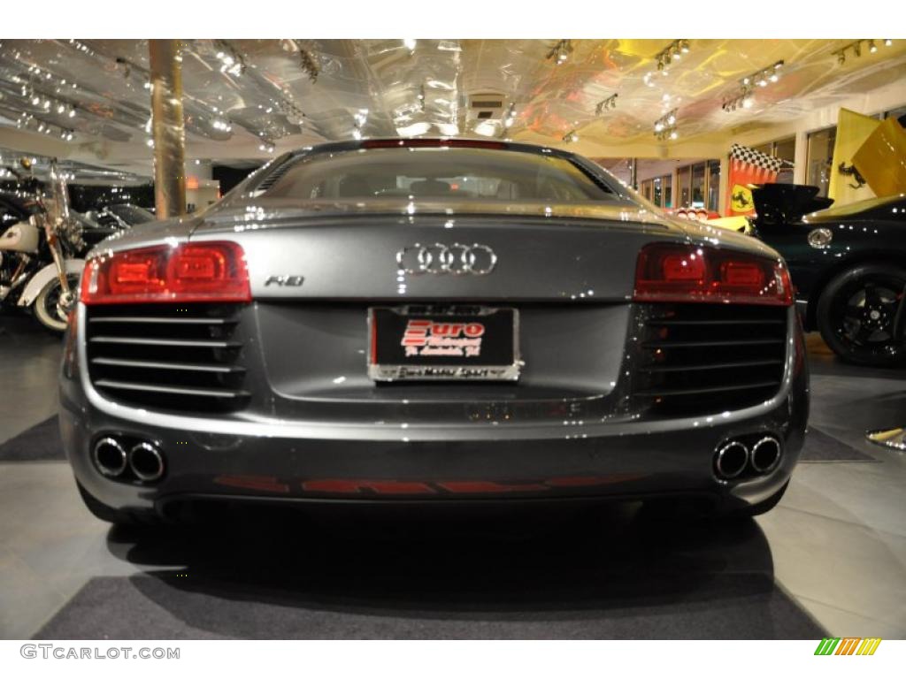 2009 R8 4.2 FSI quattro - Daytona Grey Pearl Effect / Fine Nappa Black Leather photo #18