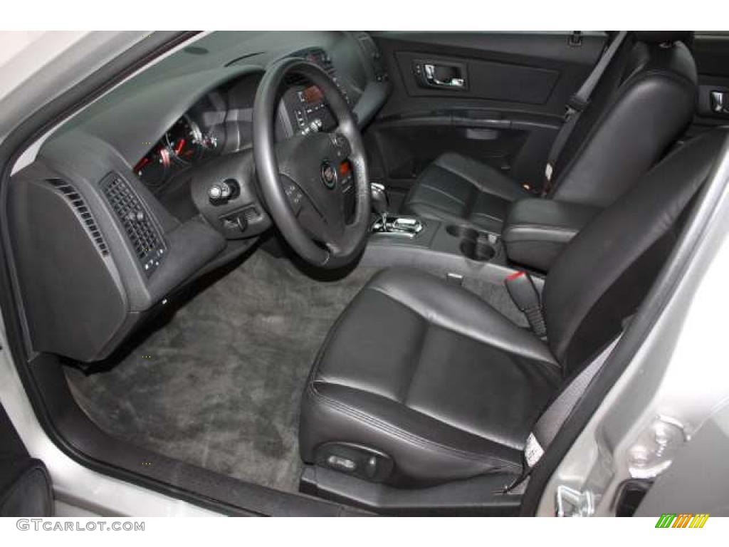 Ebony Interior 2007 Cadillac CTS Sedan Photo #40824221