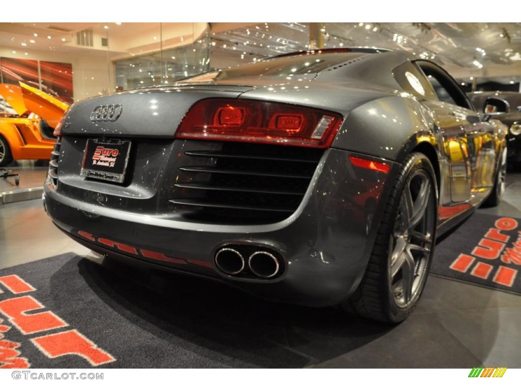 2009 R8 4.2 FSI quattro - Daytona Grey Pearl Effect / Fine Nappa Black Leather photo #21