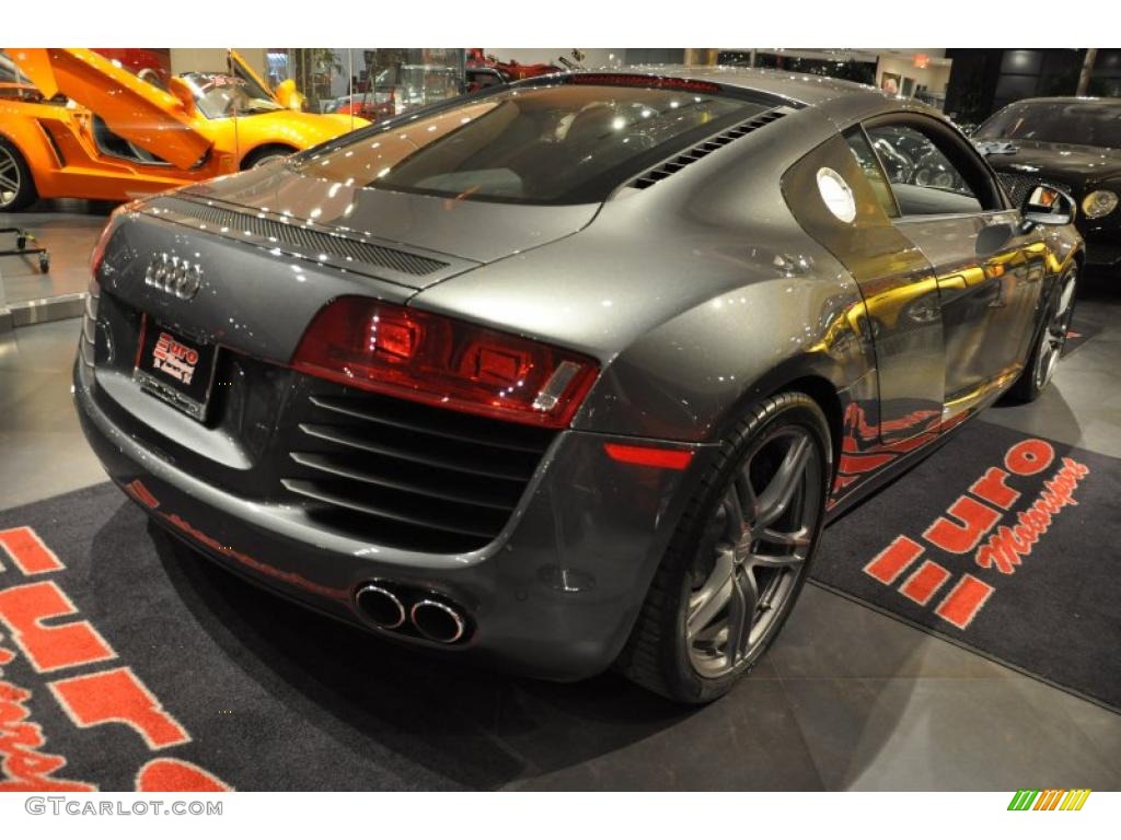 2009 R8 4.2 FSI quattro - Daytona Grey Pearl Effect / Fine Nappa Black Leather photo #23