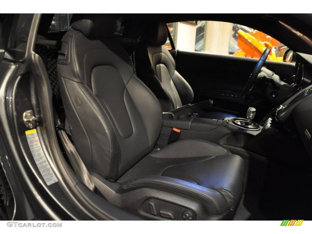 Fine Nappa Black Leather Interior 2009 Audi R8 4.2 FSI quattro Photo #40824329
