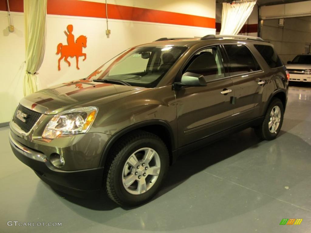 2011 Acadia SLE - Medium Brown Metallic / Ebony photo #1