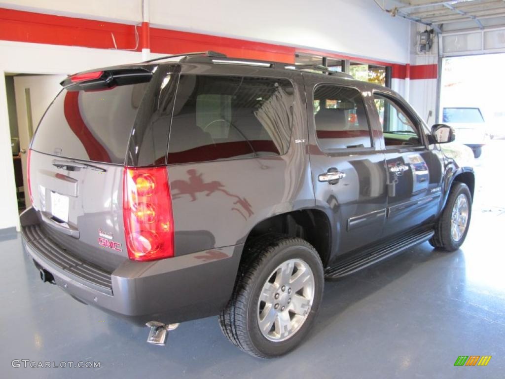 2011 Yukon SLT - Storm Gray Metallic / Ebony photo #4