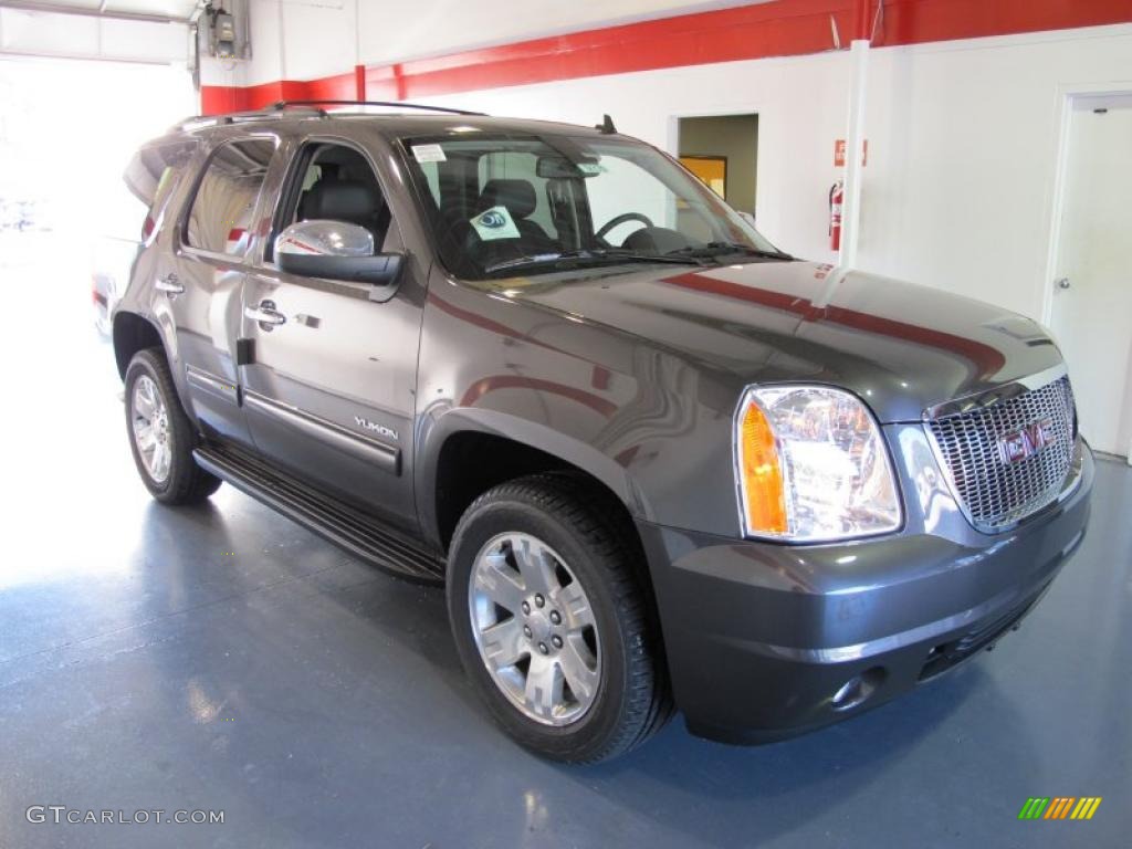 2011 Yukon SLT - Storm Gray Metallic / Ebony photo #5
