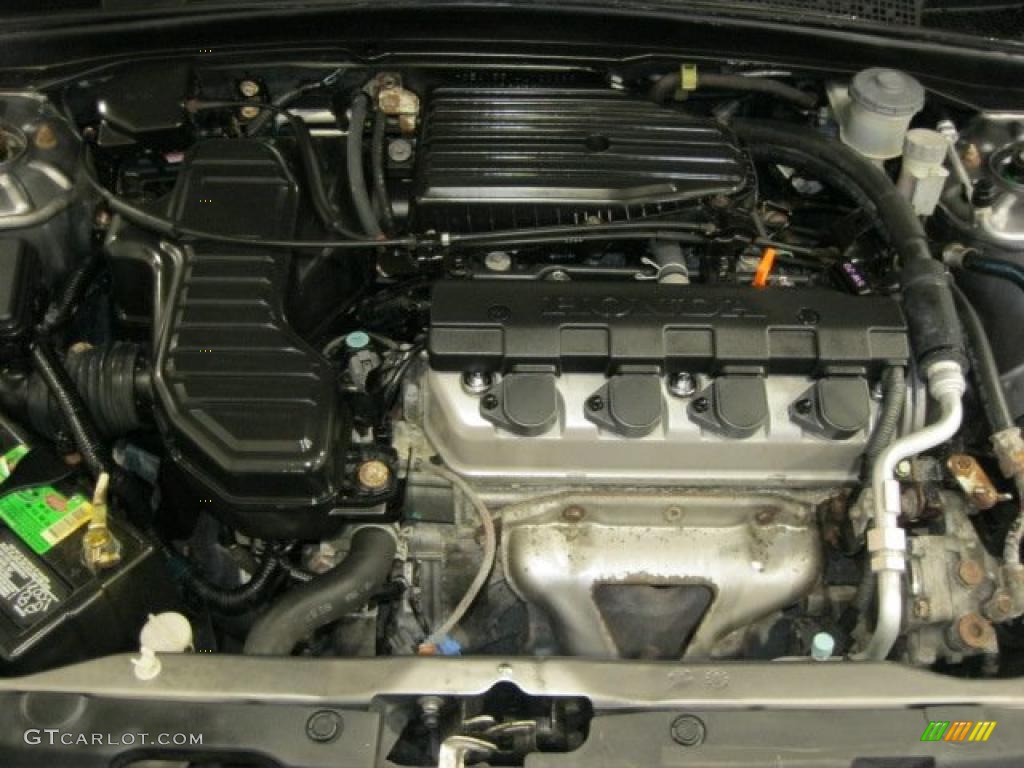 2004 Honda Civic LX Sedan 1.7L SOHC 16V VTEC 4 Cylinder Engine Photo #40830325