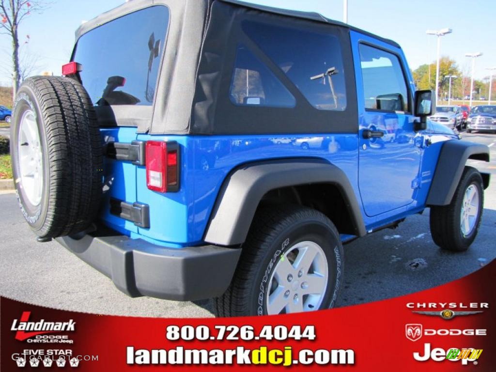 2011 Wrangler Sport S 4x4 - Cosmos Blue / Black photo #3