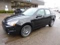 2011 Ebony Black Ford Focus SES Sedan  photo #8