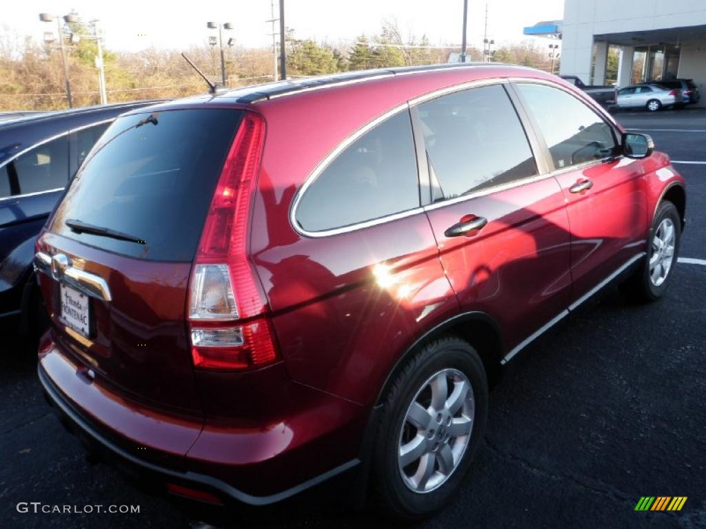 2009 CR-V EX 4WD - Tango Red Pearl / Gray photo #4