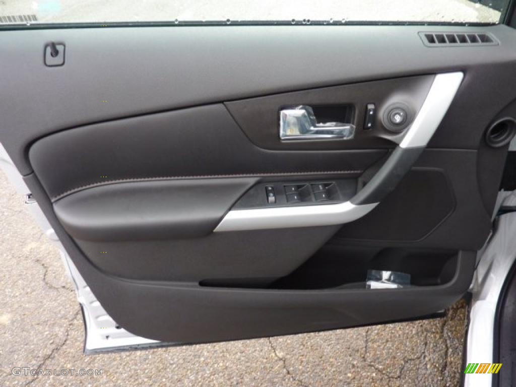 2011 Ford Edge SEL AWD Charcoal Black Door Panel Photo #40834969
