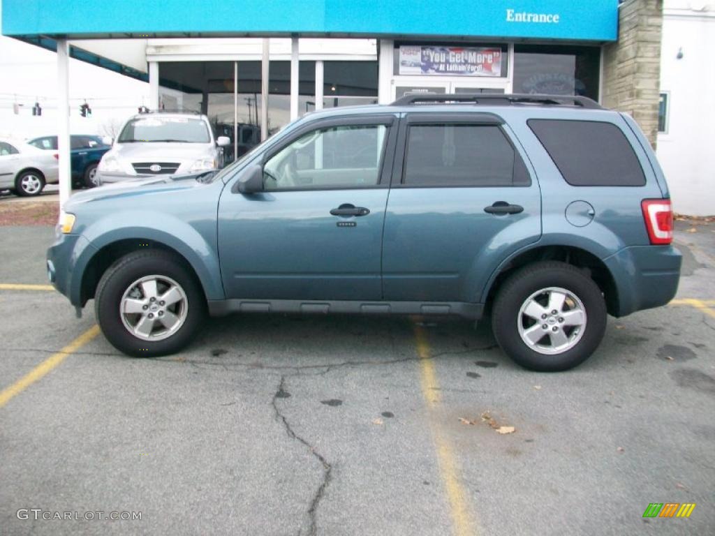 2010 Escape XLT - Steel Blue Metallic / Charcoal Black photo #2