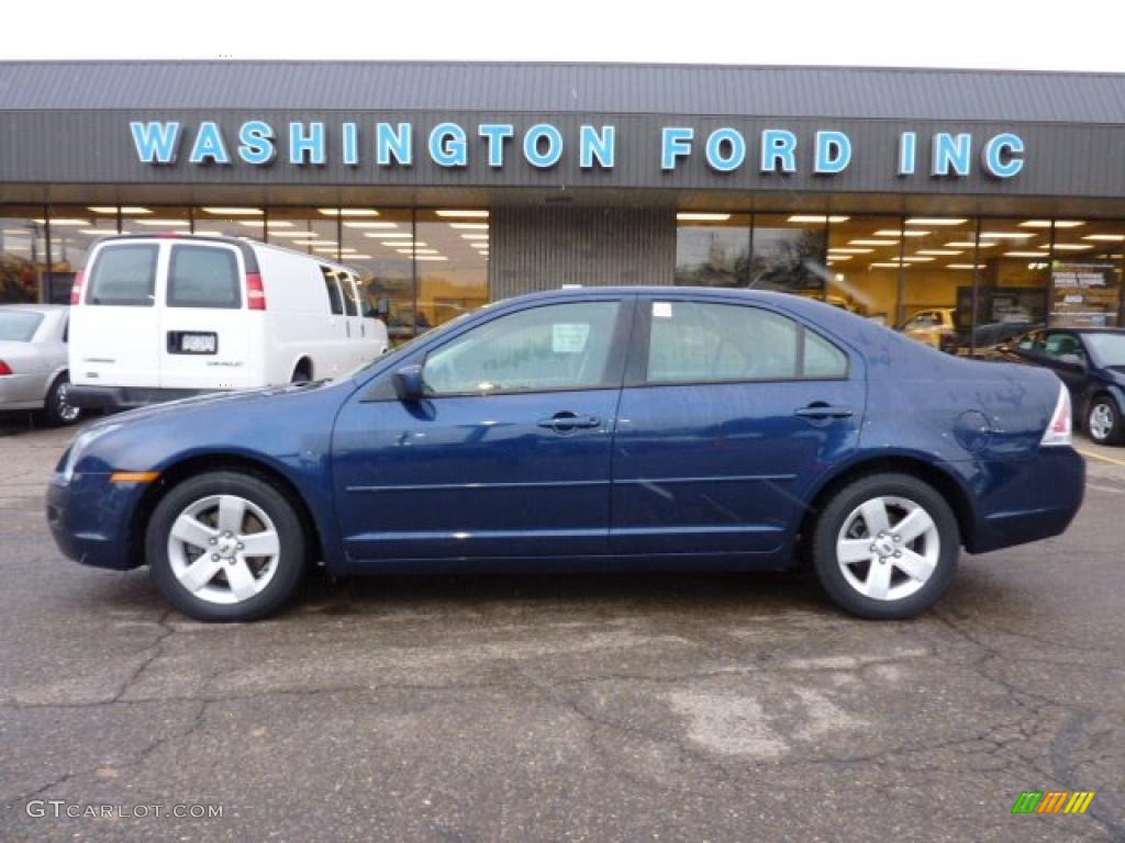 2007 Fusion SE V6 AWD - Dark Blue Pearl Metallic / Charcoal Black photo #1