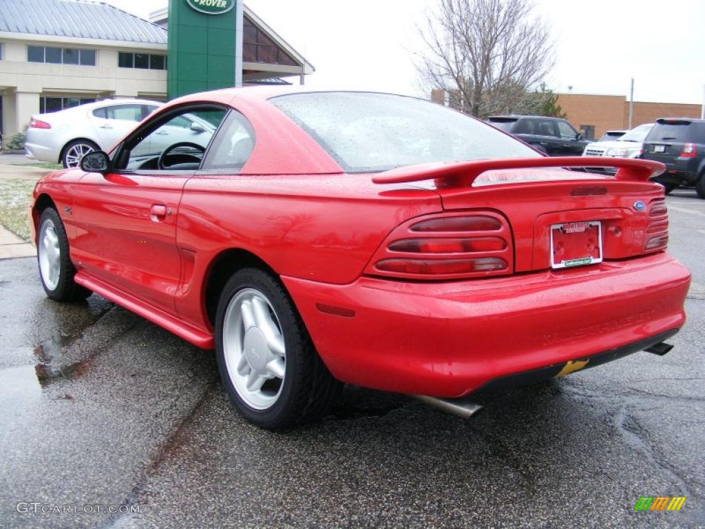 1995 Mustang GT Coupe - Rio Red / Black photo #3