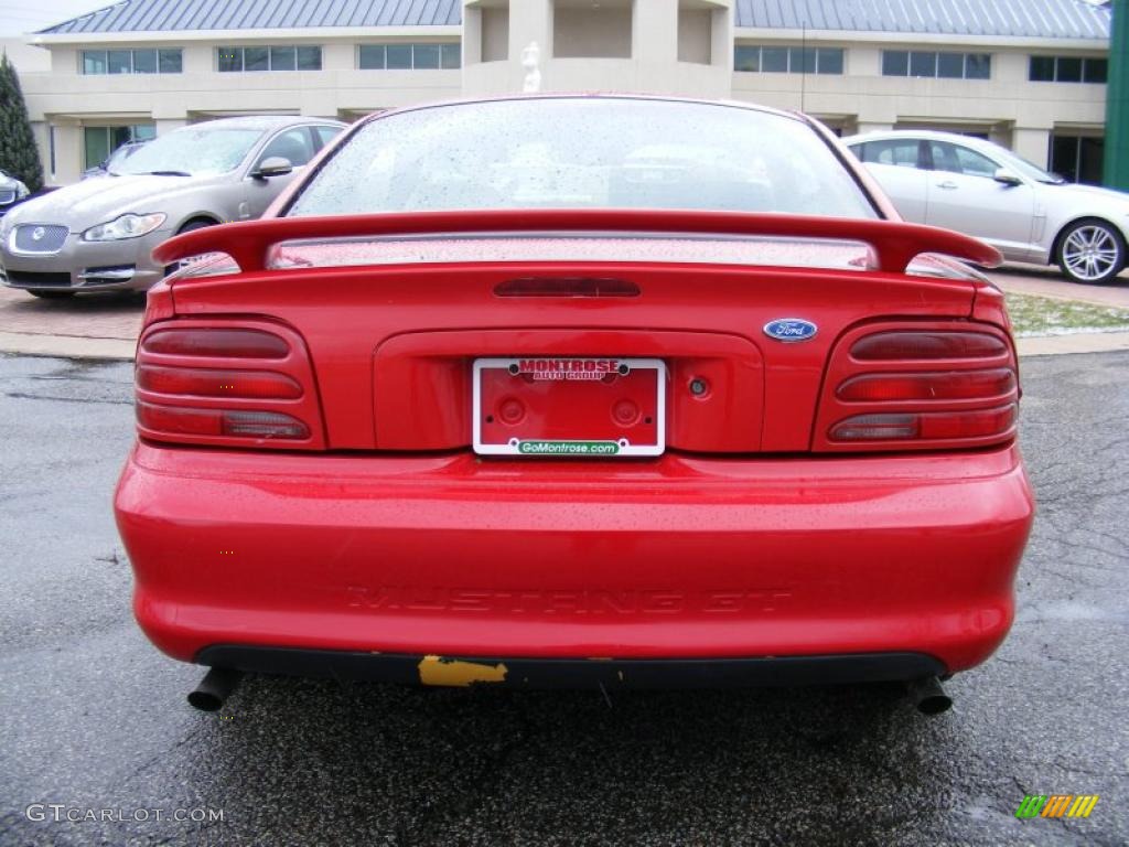 1995 Mustang GT Coupe - Rio Red / Black photo #4