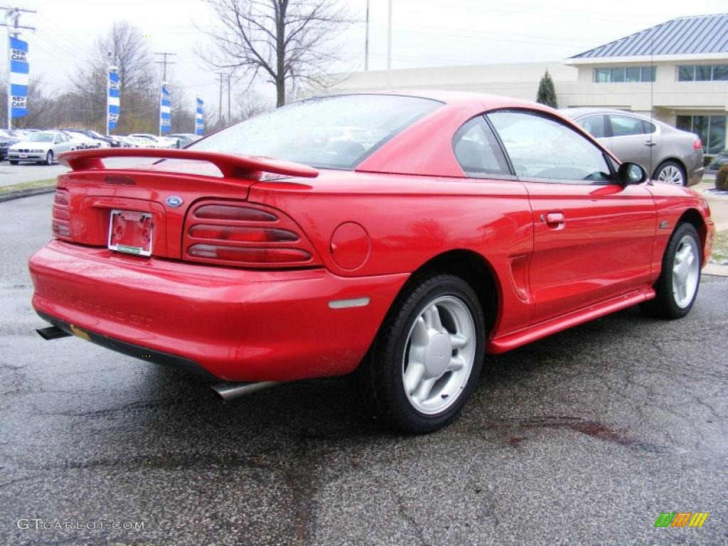 1995 Mustang GT Coupe - Rio Red / Black photo #5