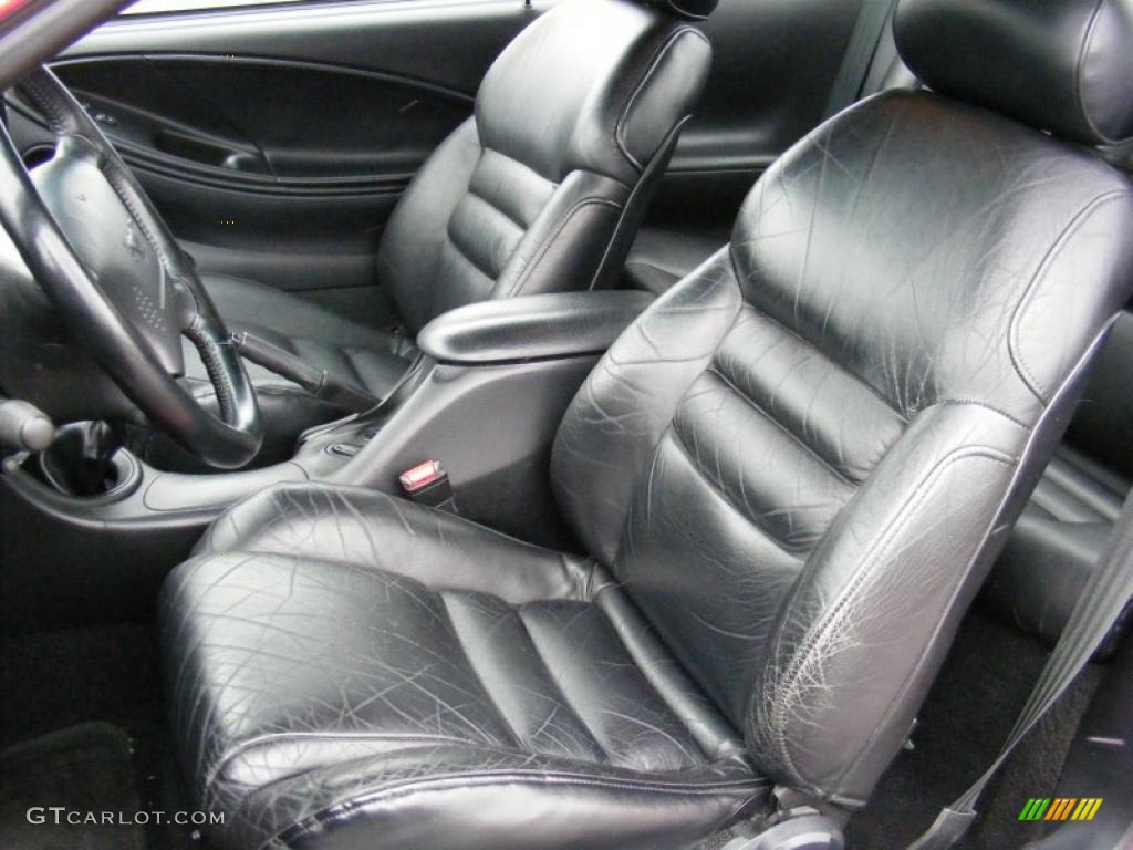 Black Interior 1995 Ford Mustang GT Coupe Photo #40837249