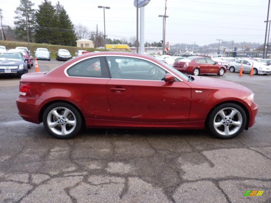 Sedona Red Metallic 2008 BMW 1 Series 128i Coupe Exterior Photo #40837541