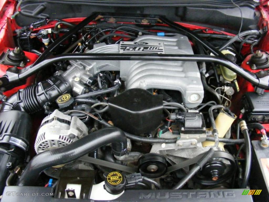 1995 Ford Mustang GT Coupe 5.0 Liter OHV 16-Valve V8 Engine Photo #40837581