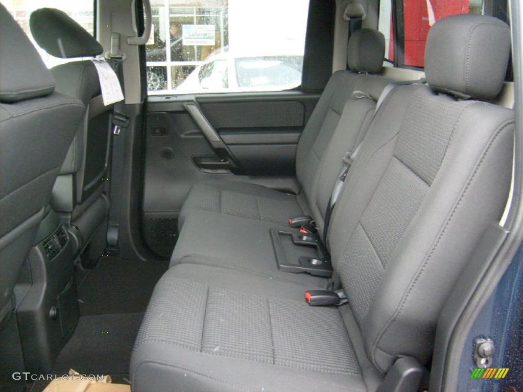 Charcoal Interior 2010 Nissan Titan SE Crew Cab 4x4 Photo #40837945