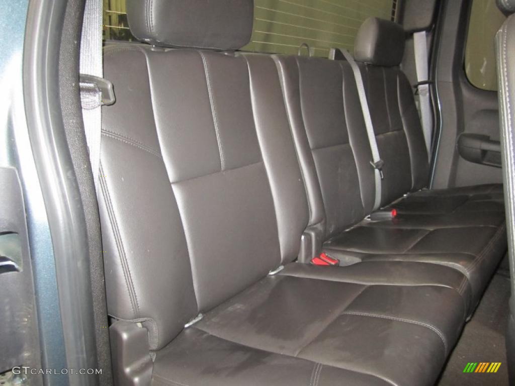 Ebony Interior 2009 GMC Sierra 1500 SLT Extended Cab 4x4 Photo #40838769