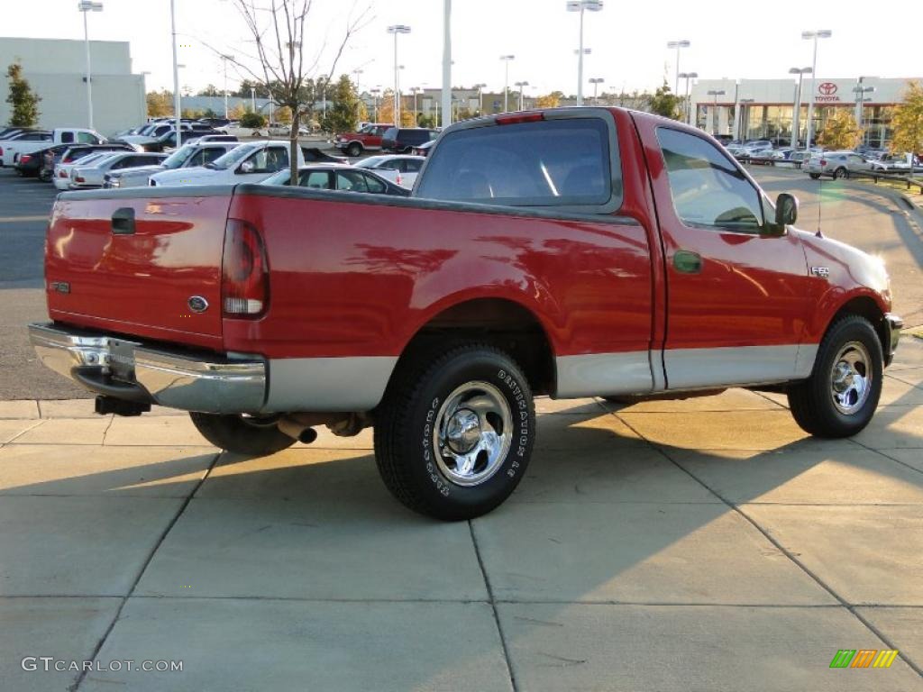 1998 F150 XL Regular Cab - Bright Red / Medium Graphite photo #6