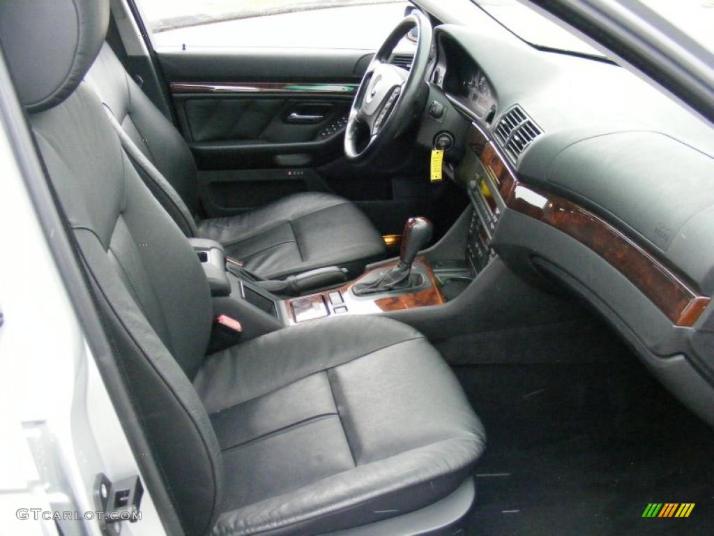 Black Interior 2003 BMW 5 Series 540i Sedan Photo #40840477