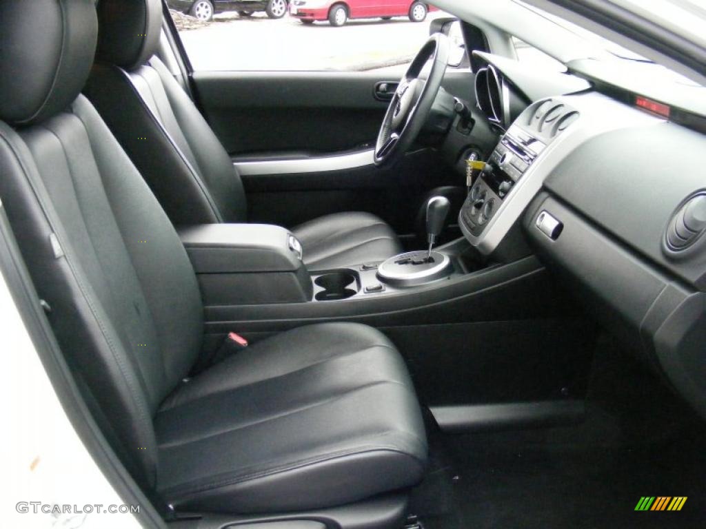 2009 CX-7 Touring AWD - Crystal White Pearl Mica / Black photo #13