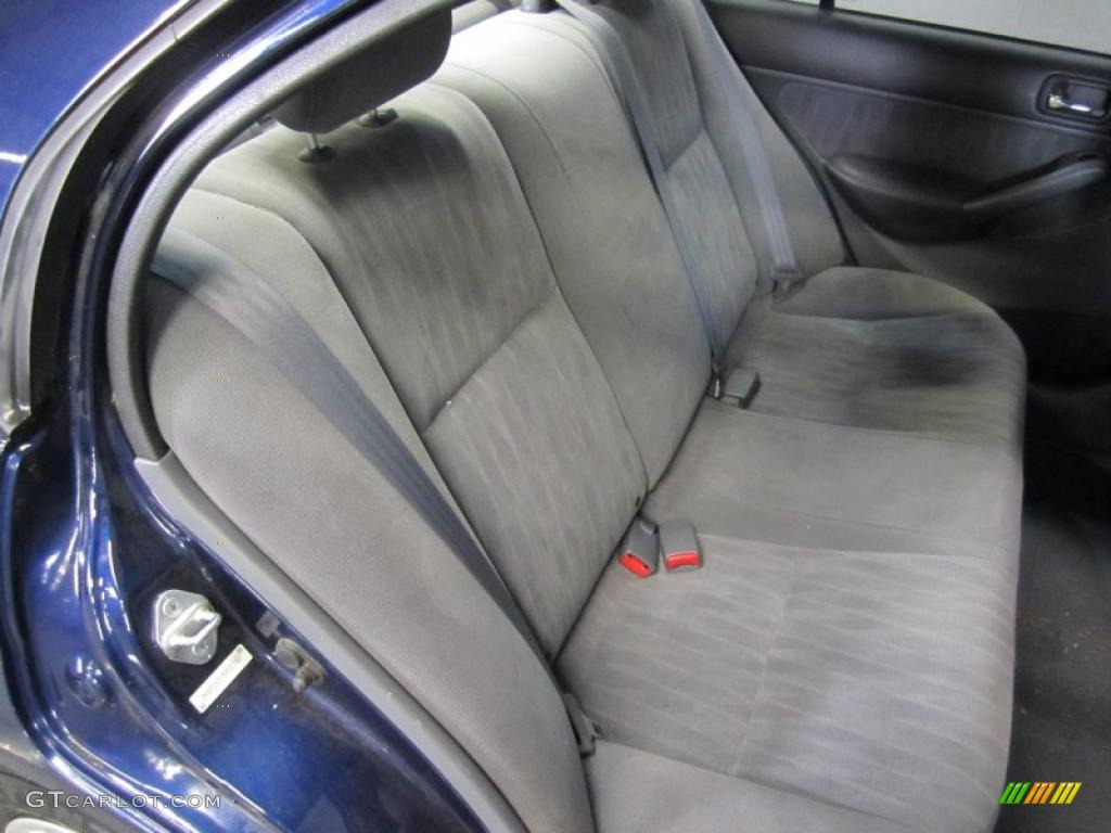 Gray Interior 2005 Honda Civic LX Sedan Photo #40842269
