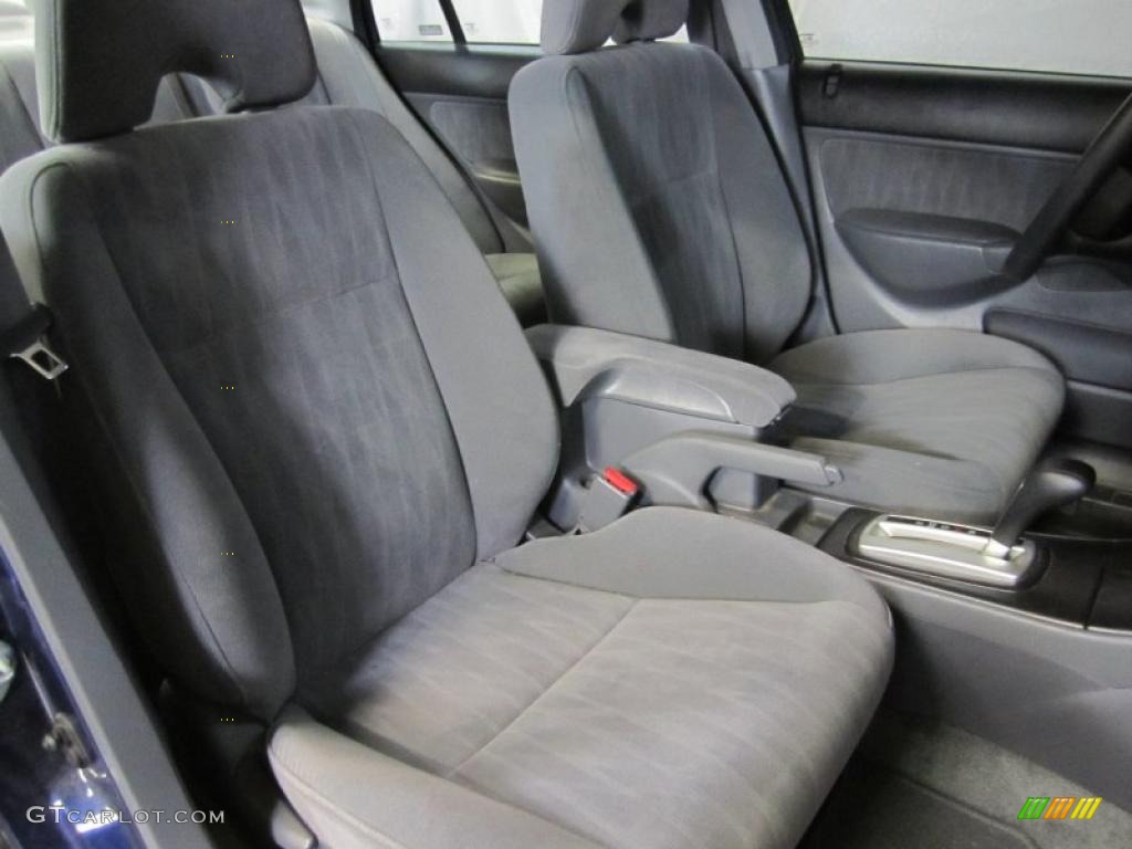 Gray Interior 2005 Honda Civic LX Sedan Photo #40842294