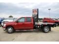 2007 Inferno Red Crystal Pearl Dodge Ram 3500 SLT Quad Cab Chassis  photo #2