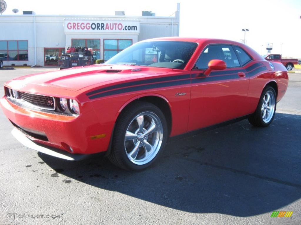 2010 Challenger R/T Classic - TorRed / Dark Slate Gray photo #1